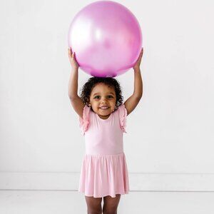 Little Sleepies Blush Pink Twirl Dress with Bodysuit - 6-12 months